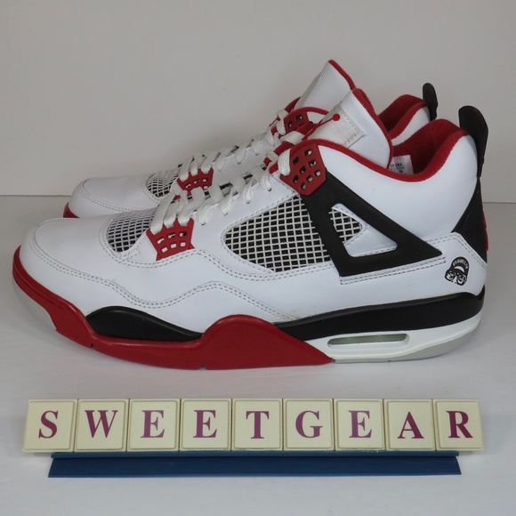 JORDAN 4 RETRO FIRE RED 'MARS BLACKMON' - Picture 7 of 16